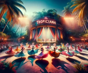 Vibrant tropical cabaret show at The Tropicana.