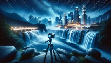 Illustrate The Magical Effects Of Long Exposure Photography With An Image Capturing A Dynamic Scene