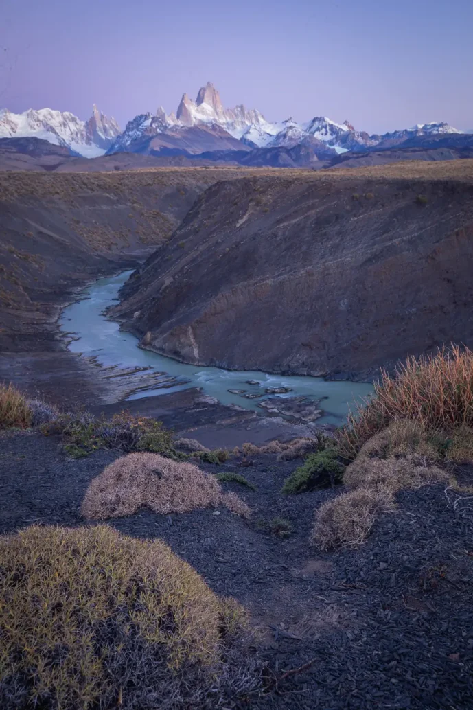 cañadon rio de las vueltas chaltén argentina 2