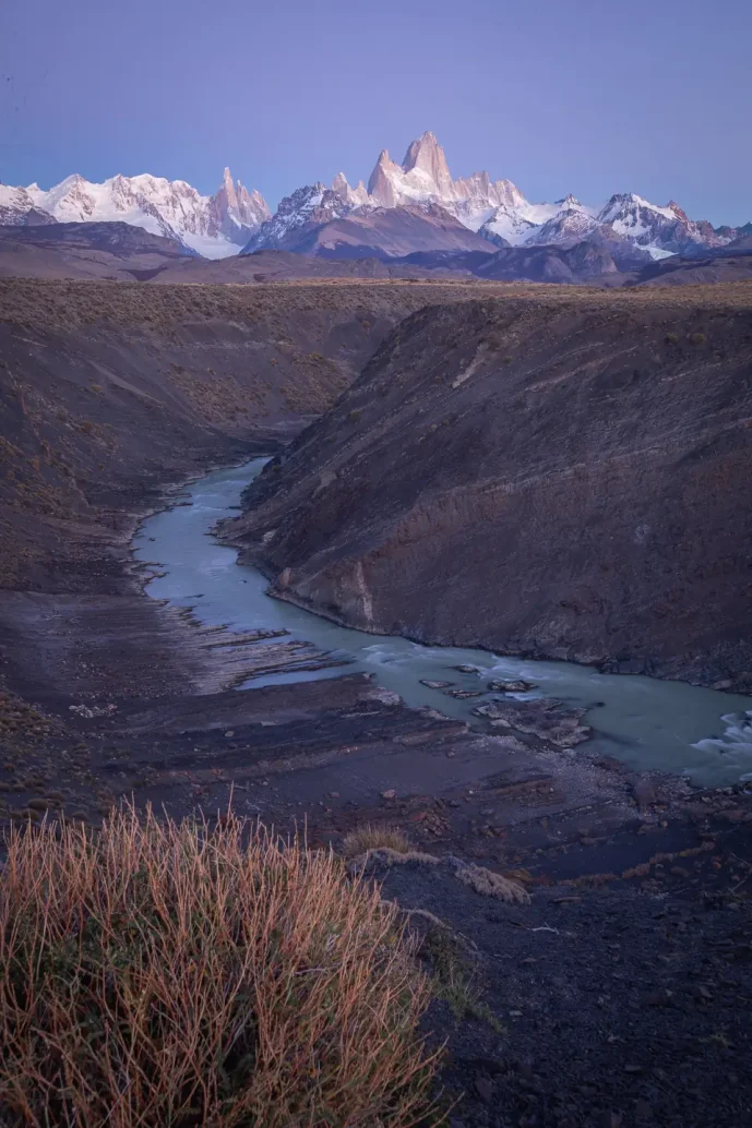 cañadon rio de las vueltas chaltén argentina