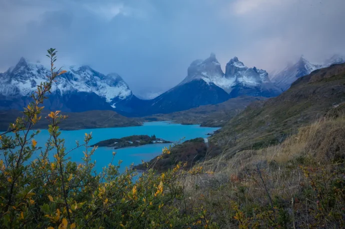 mirador pehoe torres del paine national park chile