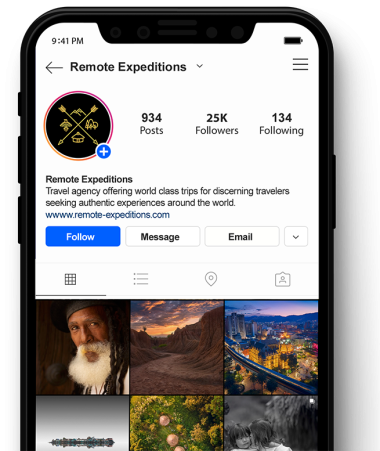 Instagram Mockup Remote Expeditions Half Cut