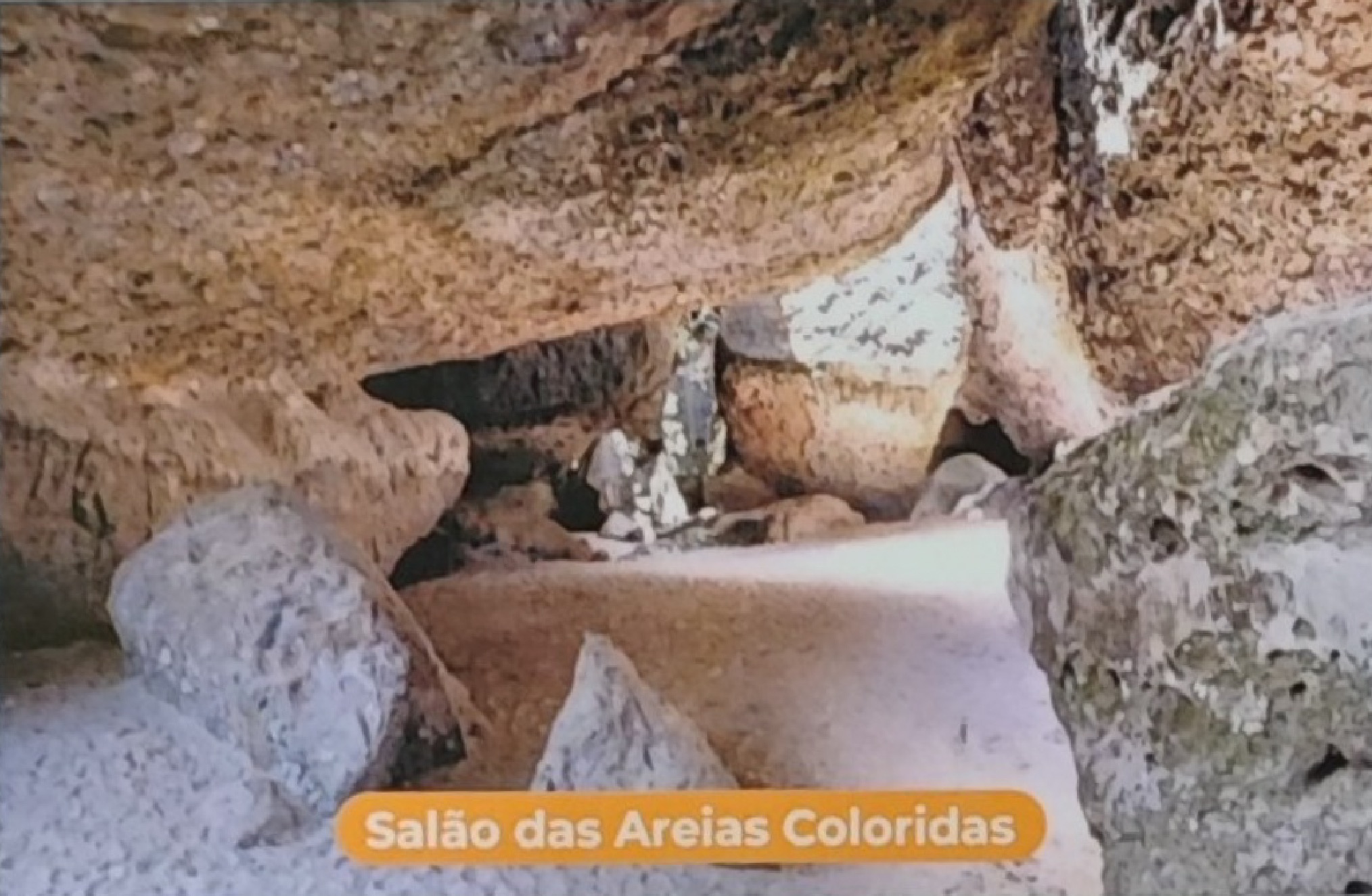 salão de areias coloridas